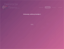 Tablet Screenshot of dekoracije-sirena.com